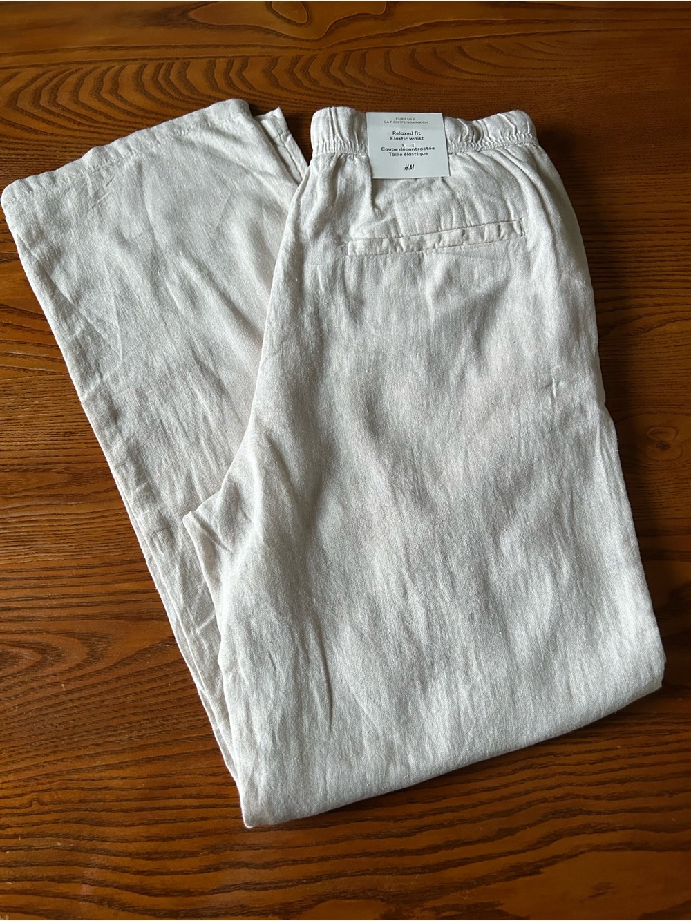 H&M Linen-Blend Relaxed Trousers